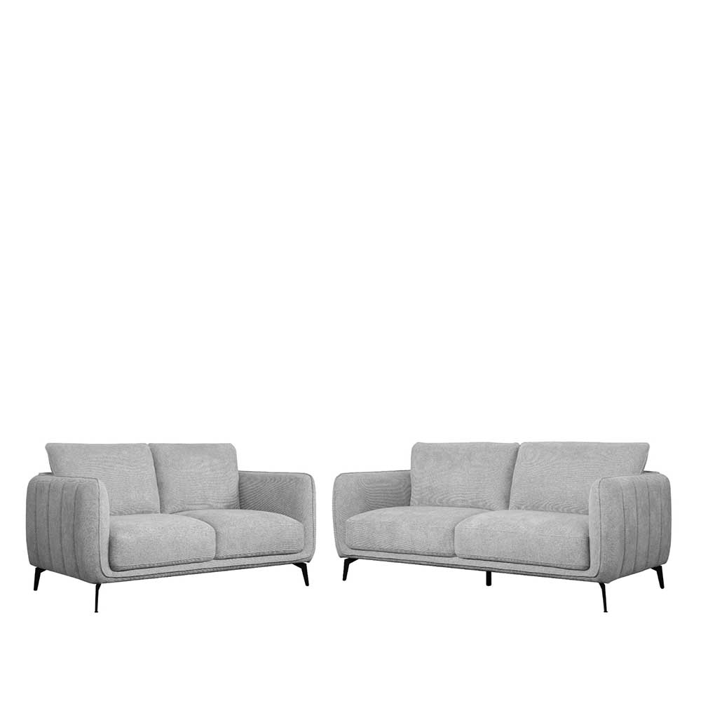 Hellgraues Sofa mit Taschenfederkern - Havilano