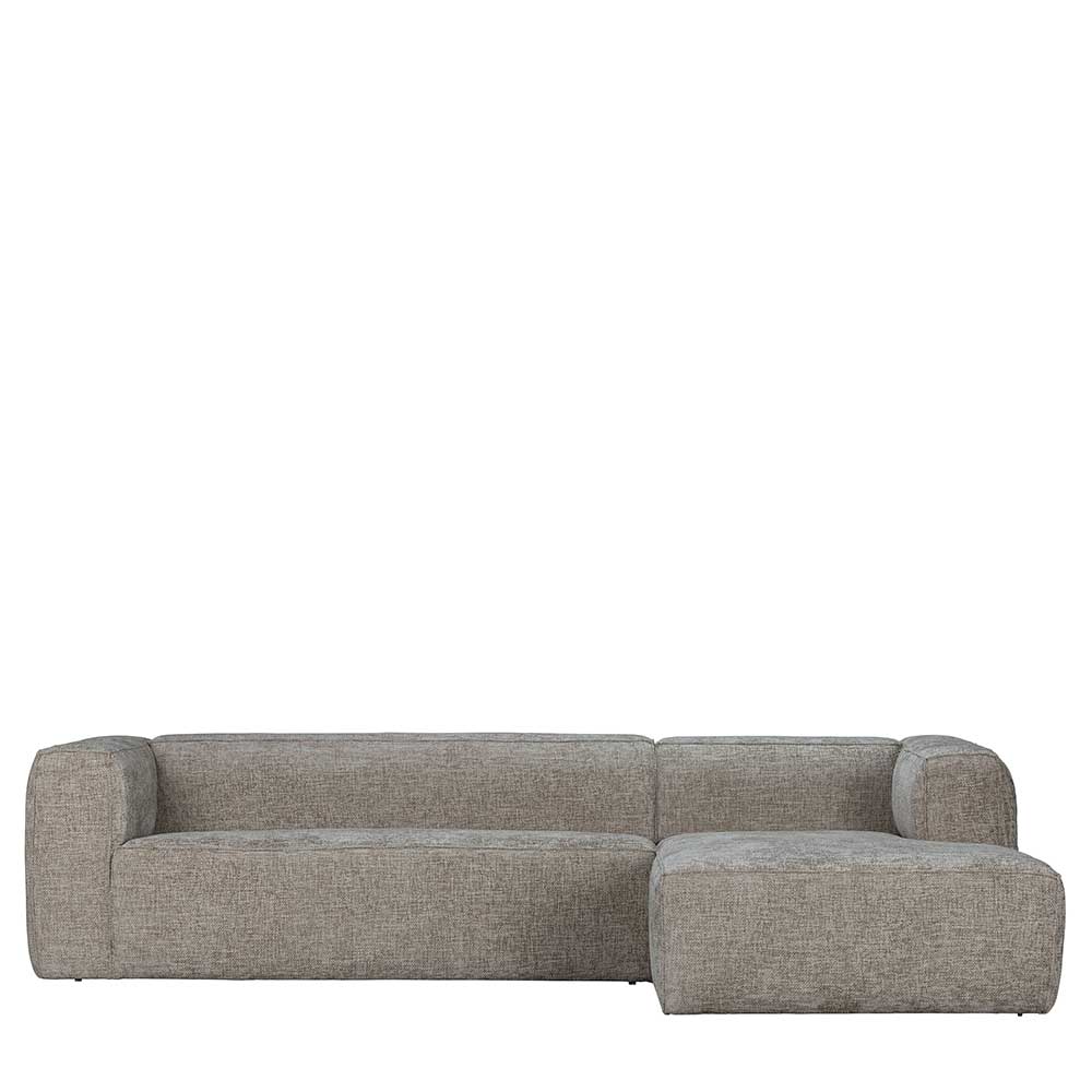 L-Sofa aus Stoff in Beigegrau - Babro