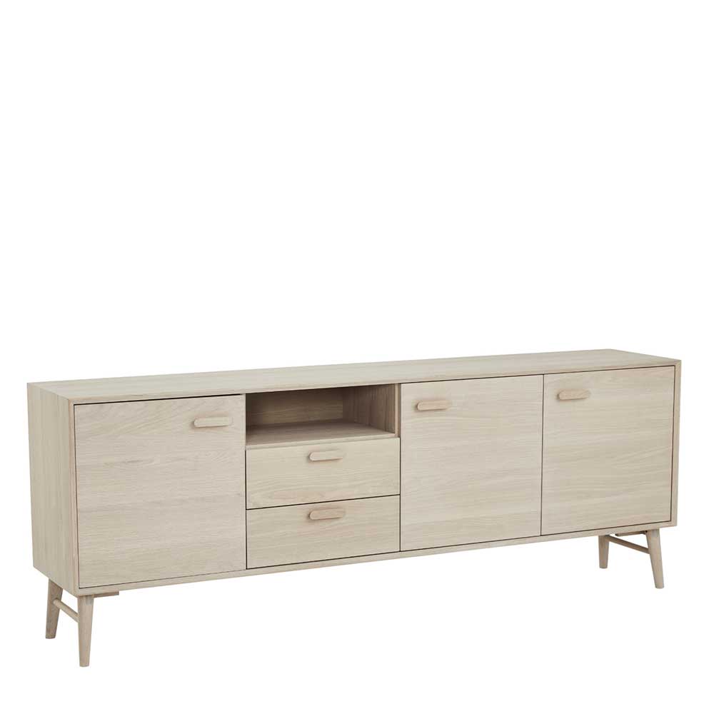 Skandi Sideboard in Eiche Weiß - Lametla