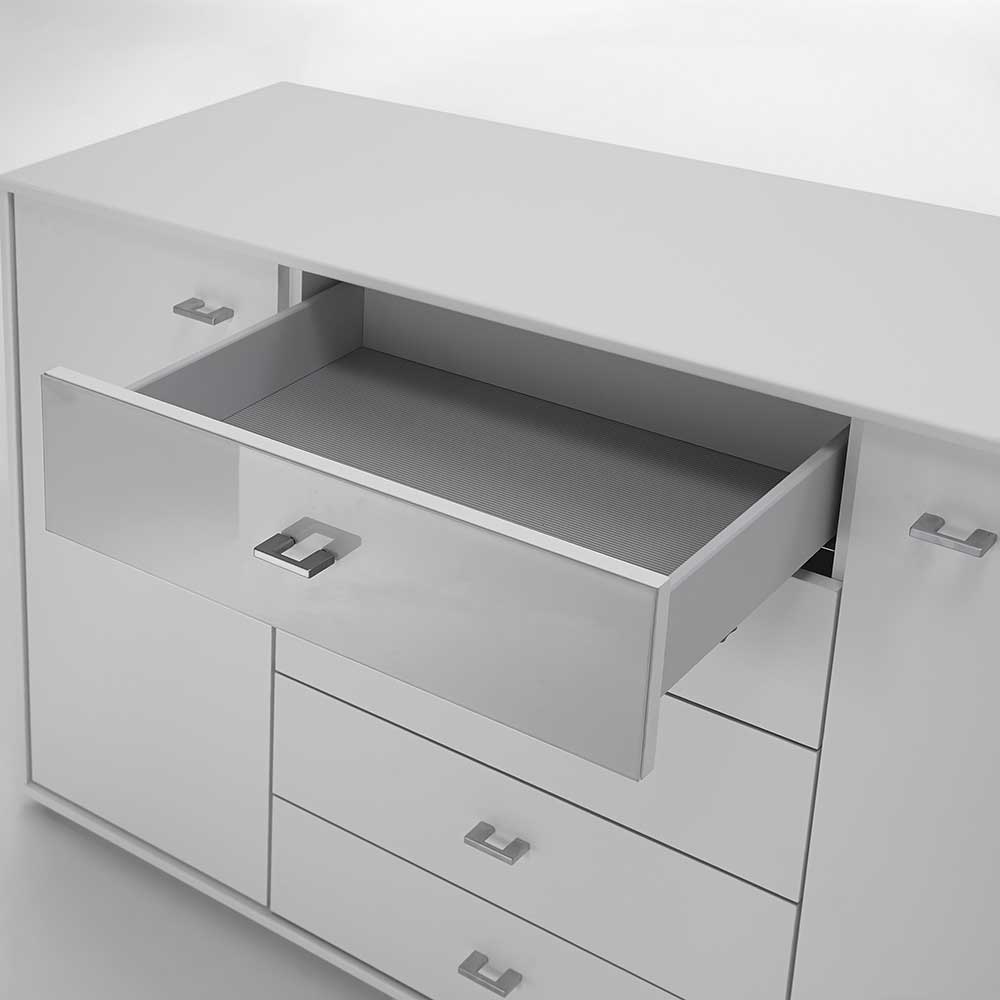 Wohnzimmer Sideboard Marcs in Weiß lackiert