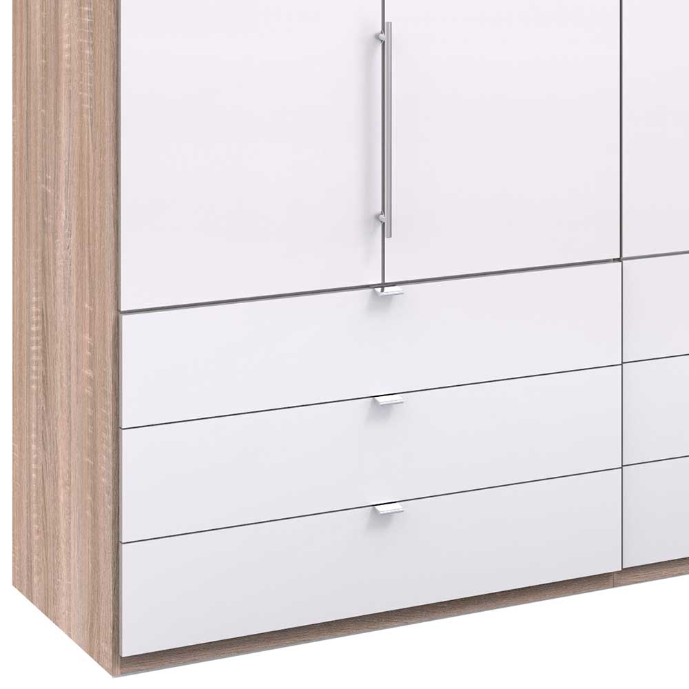 Breiter Kleiderschrank in Weiß - Bosays