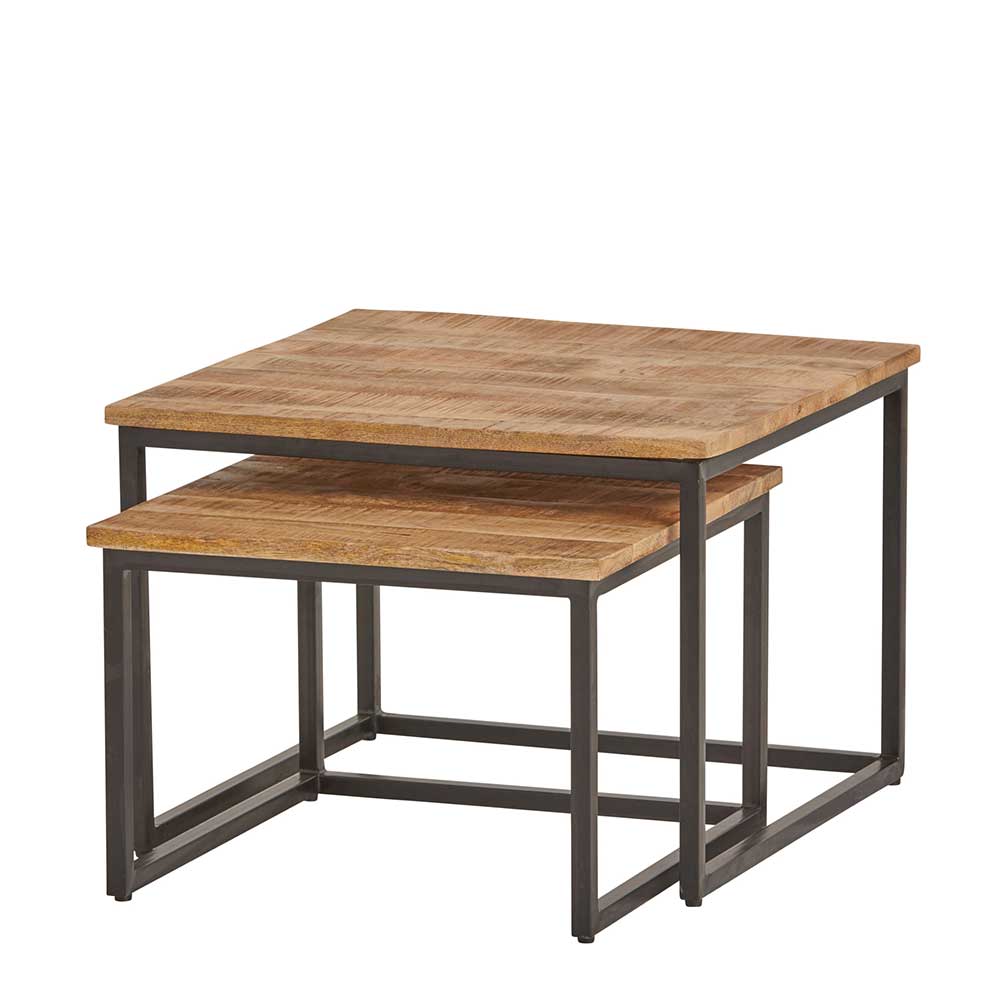 Wohnzimmer Satztisch Industrial - Lessia (zweiteilig)