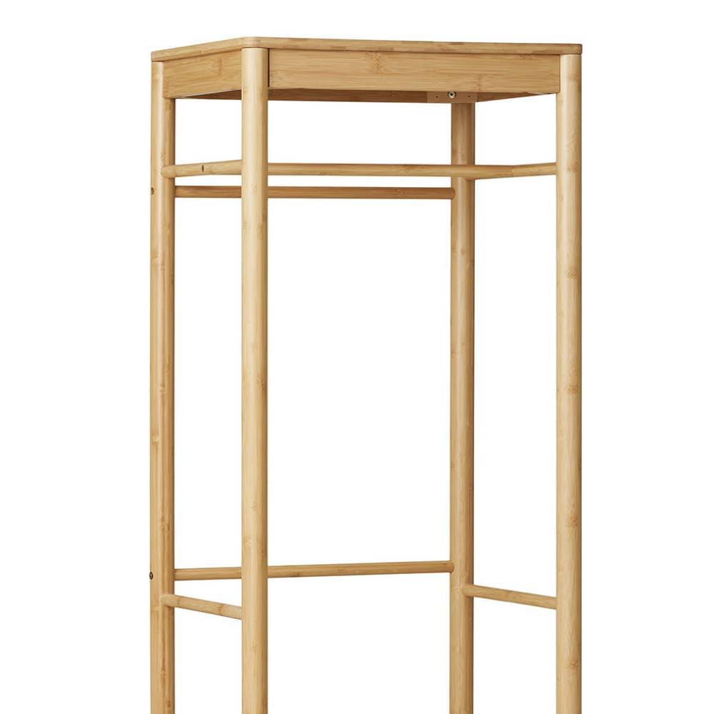 Minimalistische Garderobe aus Bambus - Saridio
