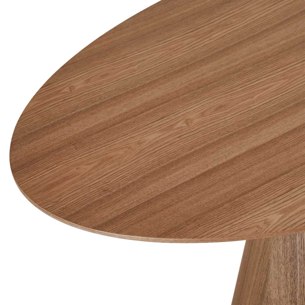 Ovaler Esszimmer Designtisch in Eiche Furnier - Bean