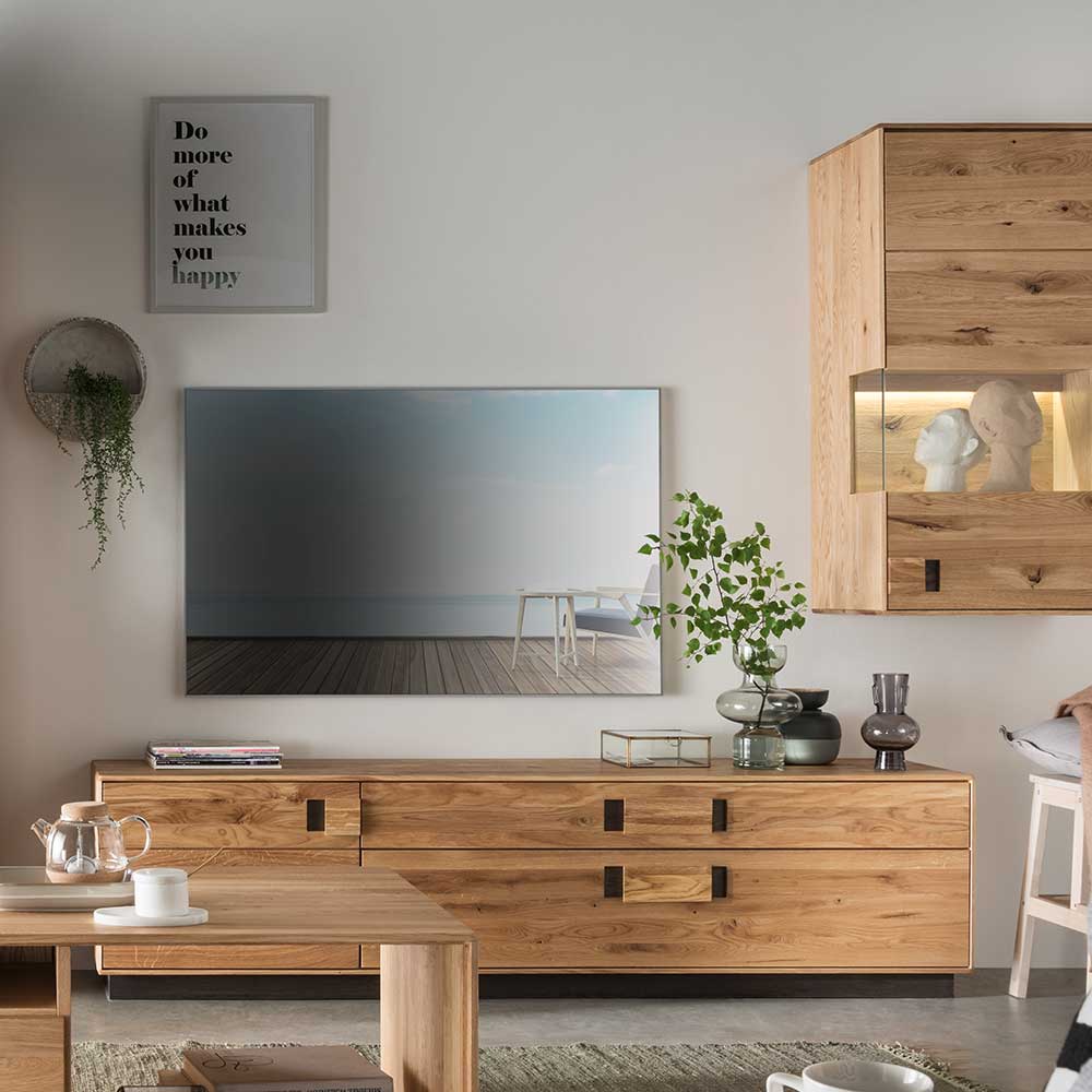Modernes TV Board aus Eiche & Wildeiche - Xeddos