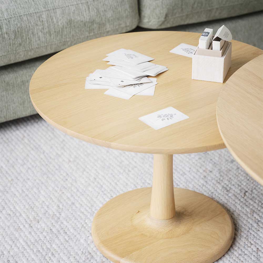 Retro Couchtisch mit Tellerfuß - Kosra