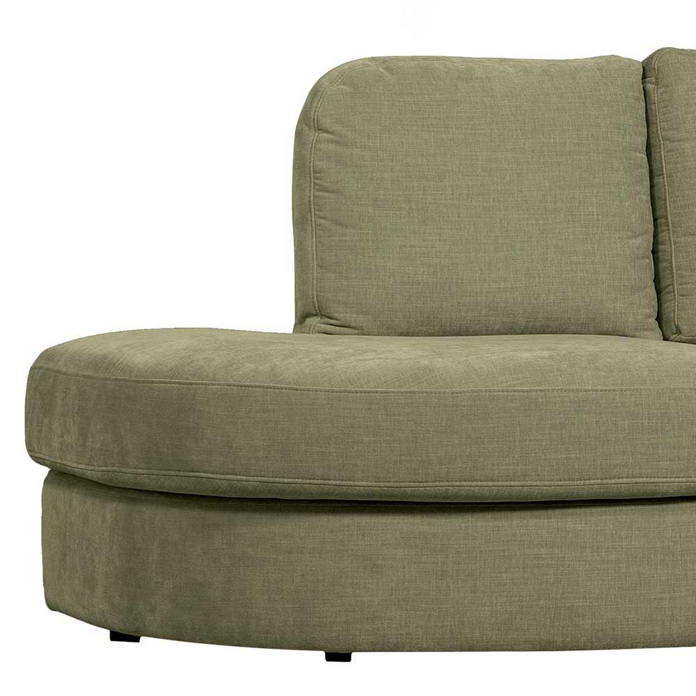 2,5 Sitzer Wohnzimmersofa in Graugrün - Perconia