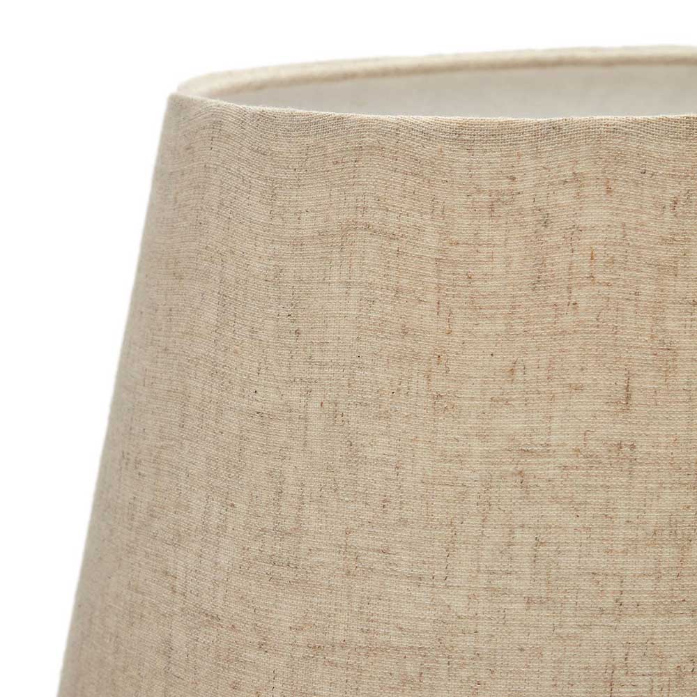 Skandi Tischleuchte in Beige Stoff - Siorodo