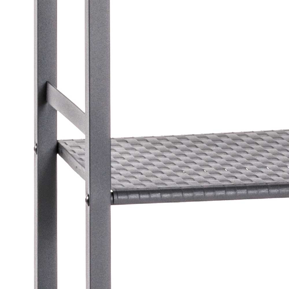 40x137x28 Stahlregal in Grau pulverbeschichtet - Nadiola