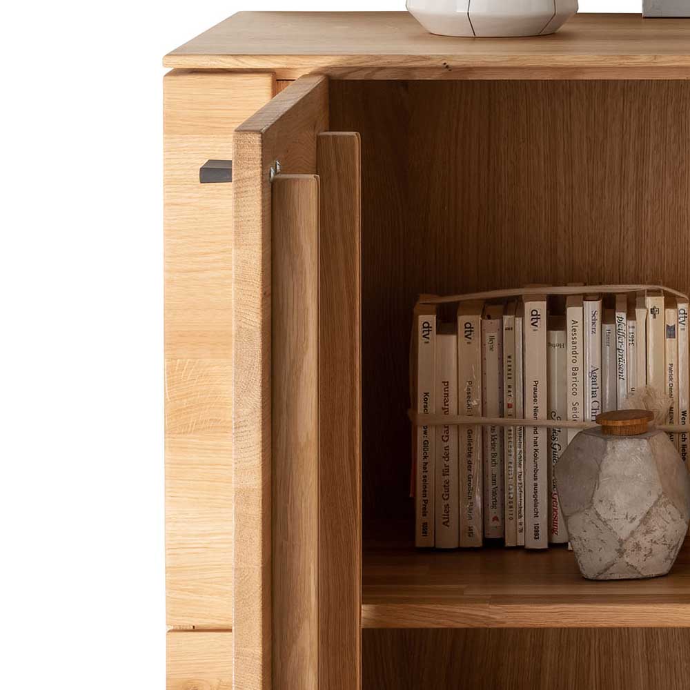 97x86x42 Massivholz Kommode mit zwei Türen - Emelyas