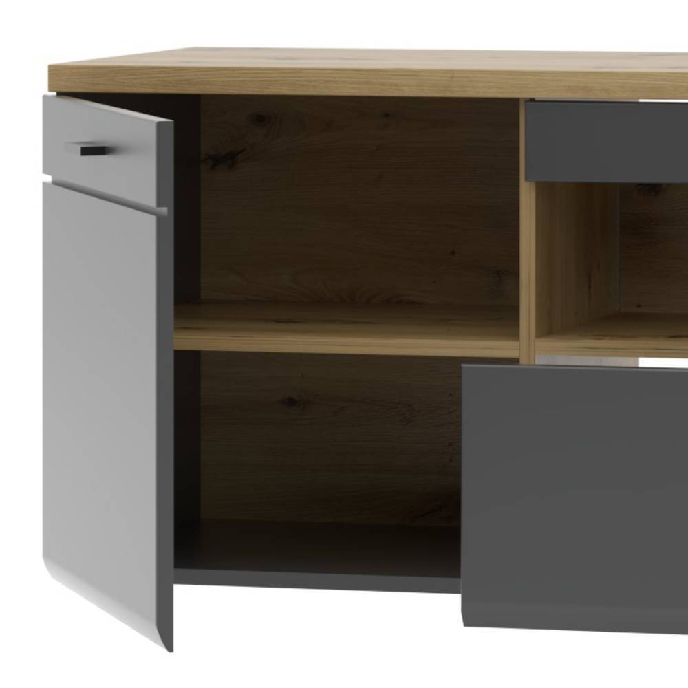 Hängende TV Anbauwand Möbelset - Azar (fünfteilig)