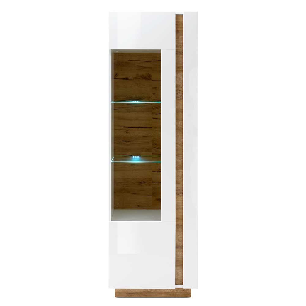 194cm hohe Vitrine zweifarbig - Myrda I