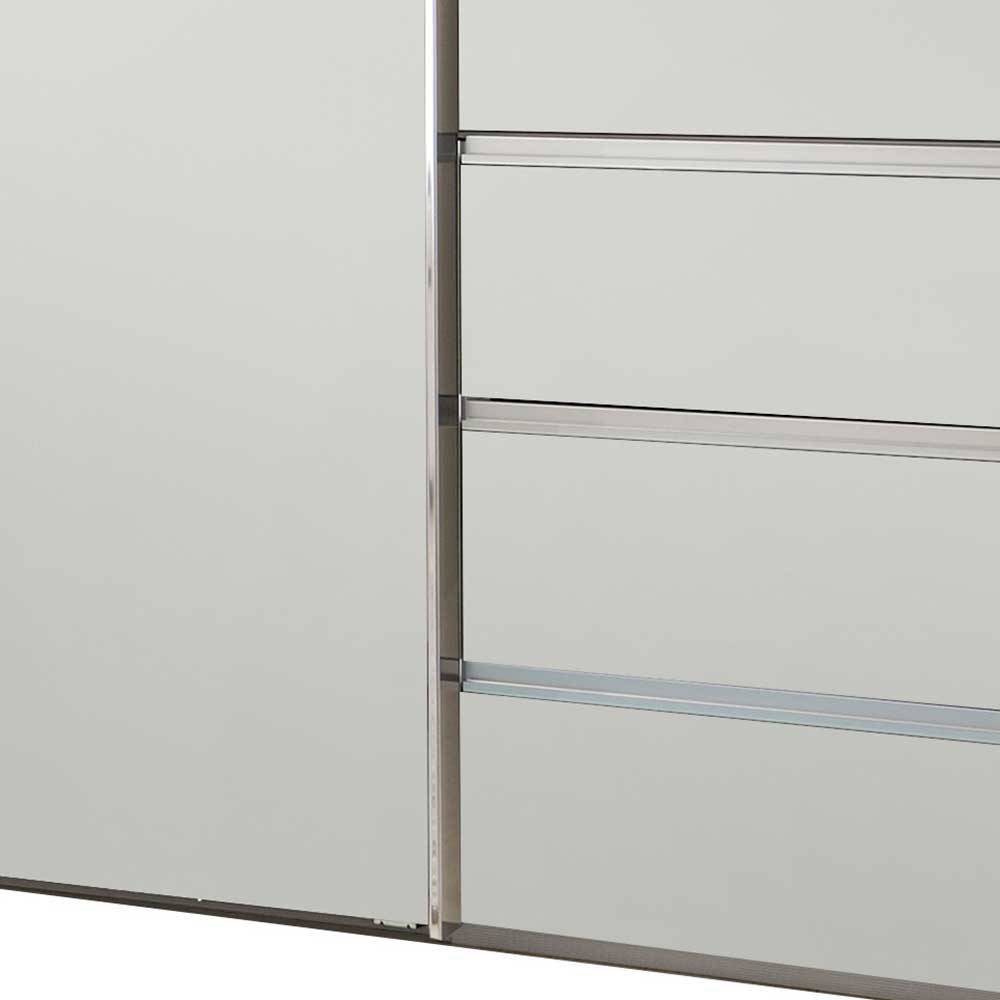 Weißer Schiebetürenschrank 3-türig - Fachet