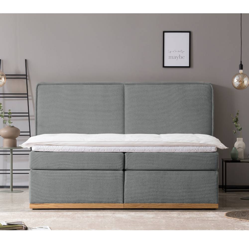 Breitcord Boxspringbett mit Wendematratzen H2 H3 - Vicotria