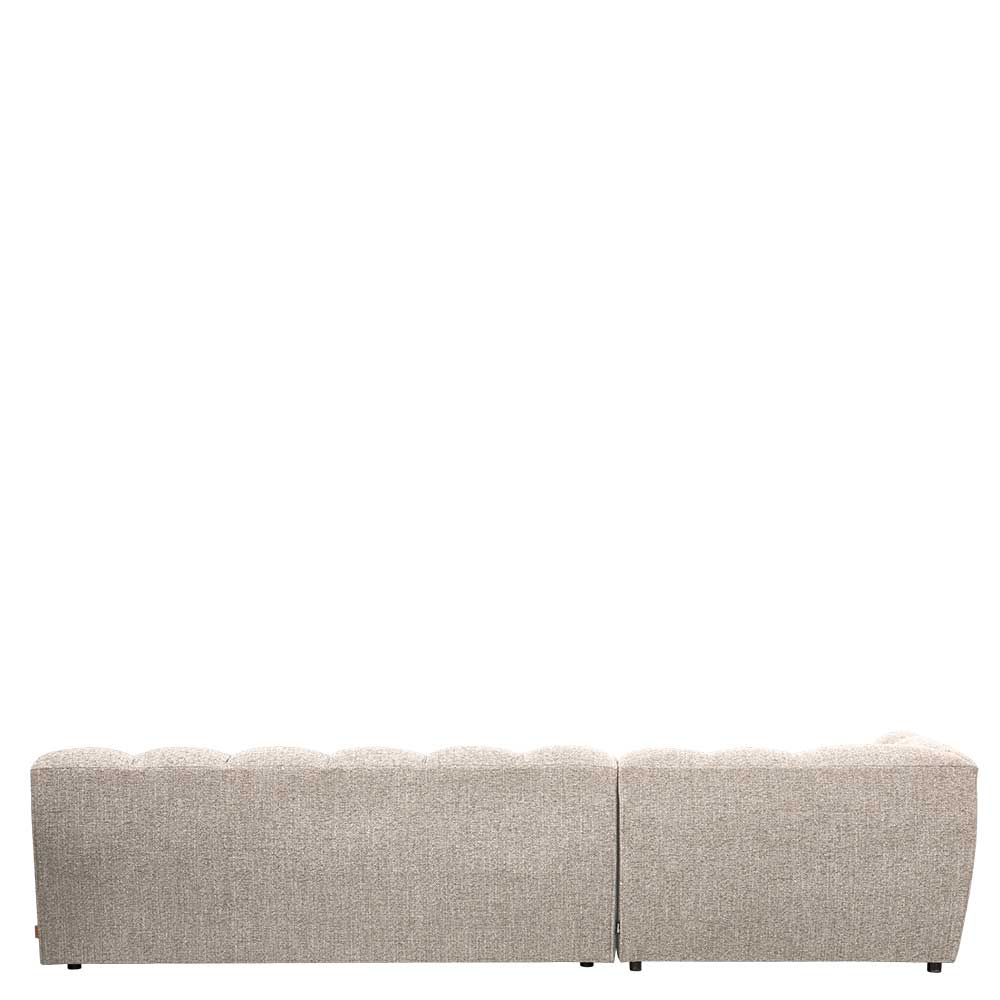 Design Polsterecke in Beigegrau meliert - Biatrore