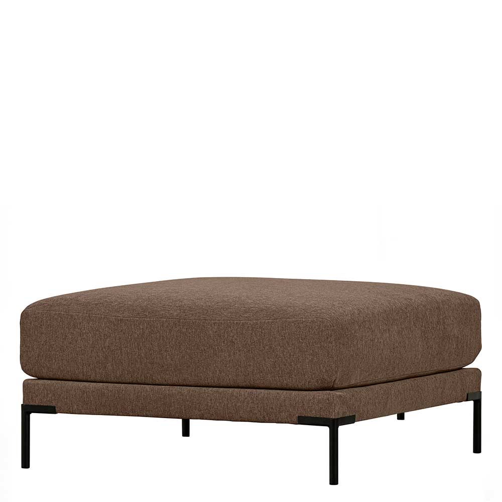 Brauner Polsterhocker 100x44x100 cm - Ravonia