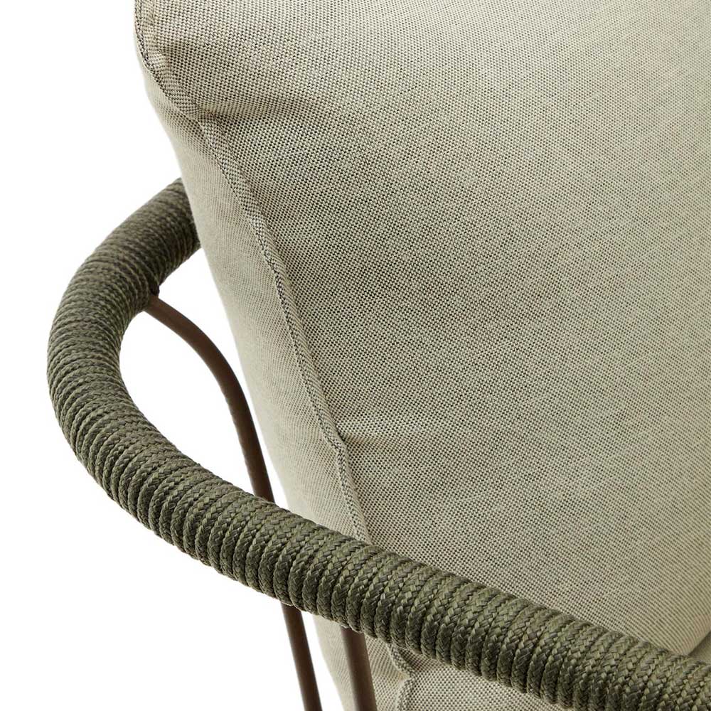 Zweisitzer Gartensofa in Braun - Ragusca