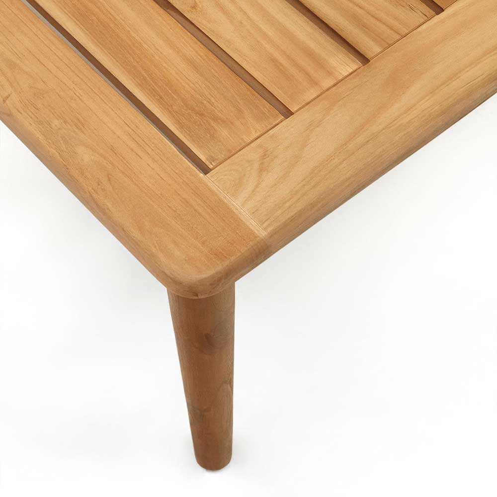 Niedriger Gartentisch Couchtisch aus Teak - Palm
