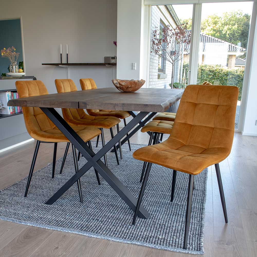 Esszimmer Möbel Set mit Tisch - Anjal (siebenteilig)
