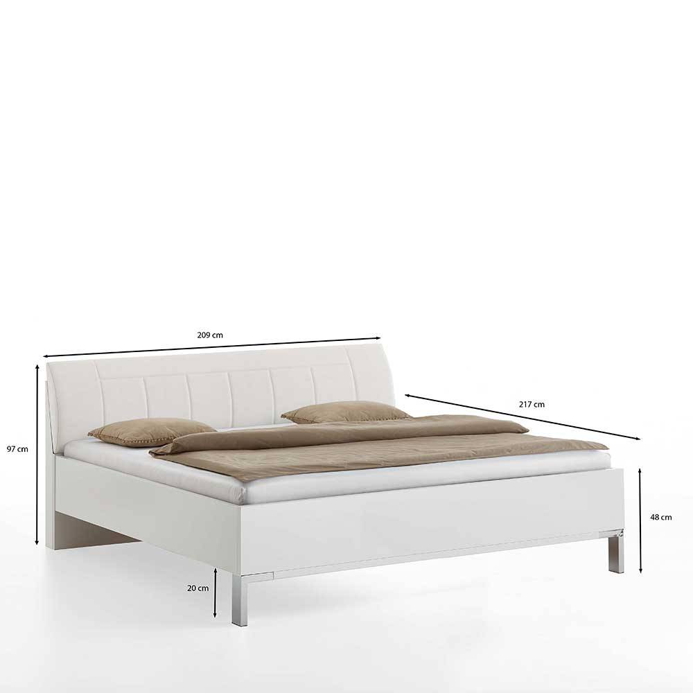 Großzügiges Schlafzimmerbett Maße und Abmessungen mit 209 cm Breite und 217 cm Länge – Rocca