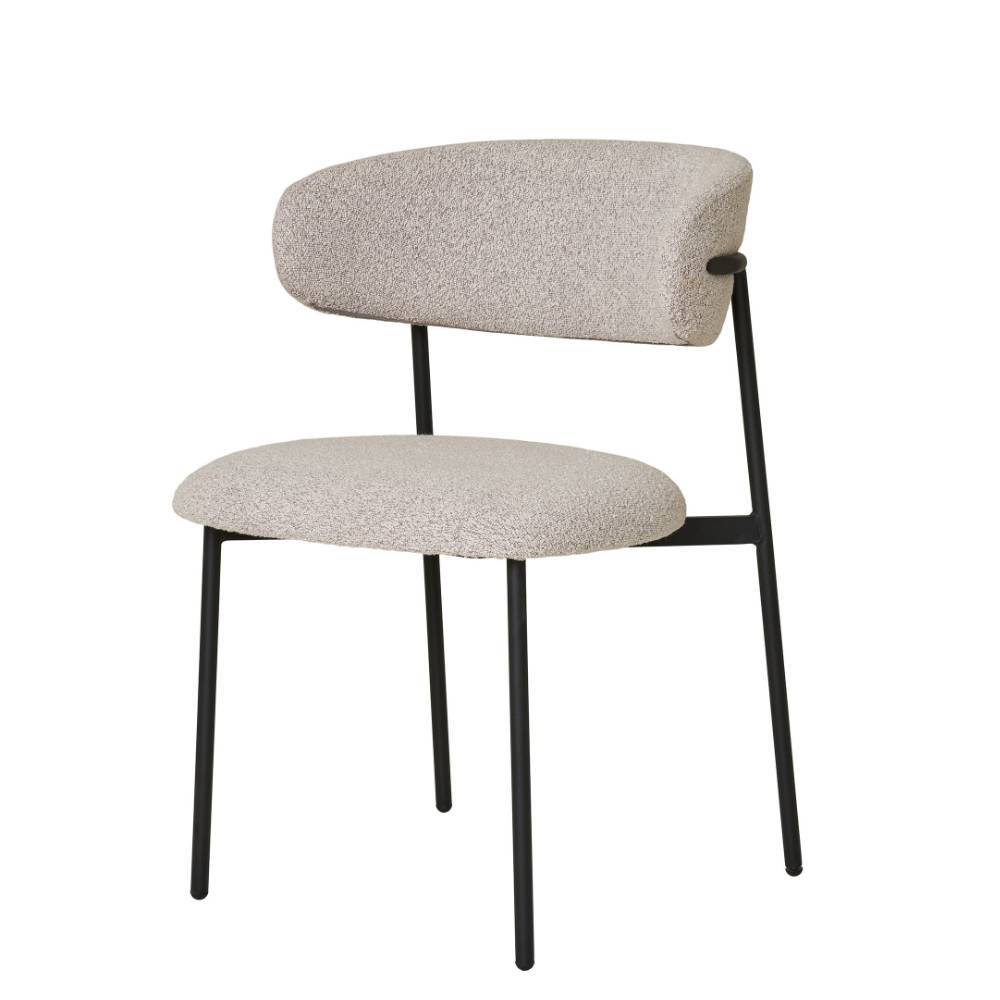 Esszimmerstuhl in Beige und Schwarz - Ioana (2er Set)