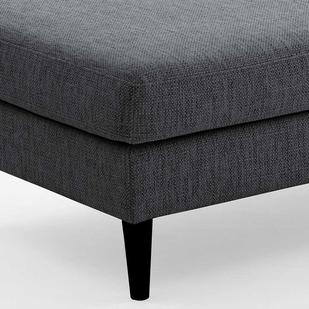133x42x63 cm Polsterhocker in Anthrazit - Soltropa