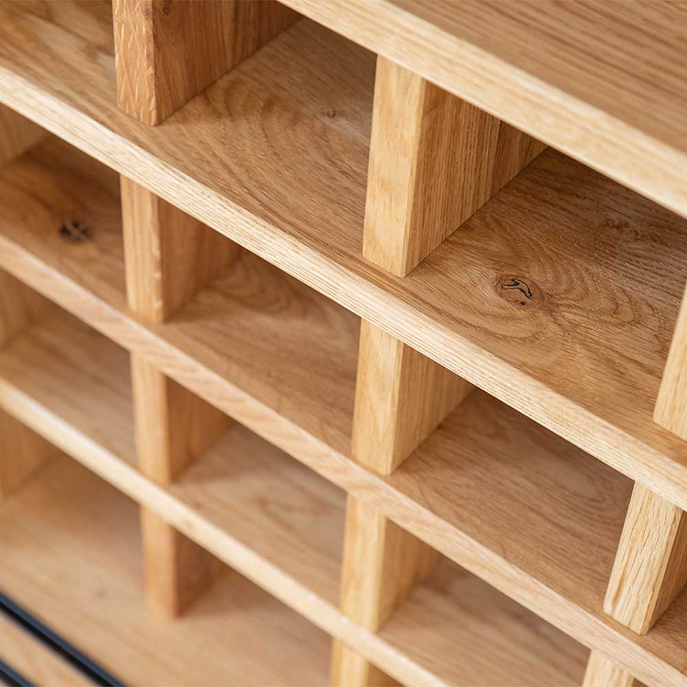 101x101x45 Highboard mit Schiebetüren - Fabiella