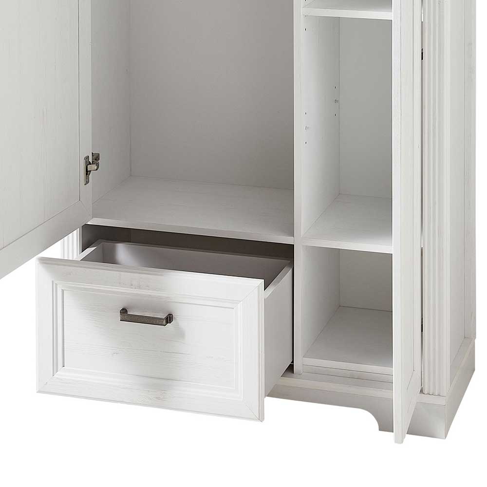 93x204x41 Dielenschrank mit Spiegel - Nurelcas