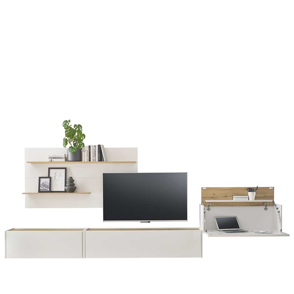 Wohnzimmer Anbauwand Set hängend - Nonessia (vierteilig)