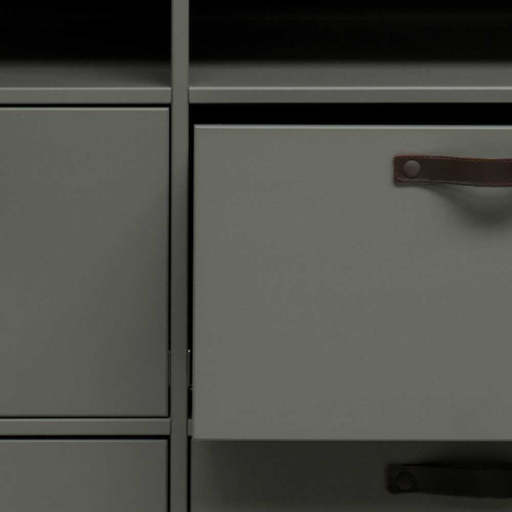 103x185x40 Jugendzimmer Schrank in Graugrün - Daraon