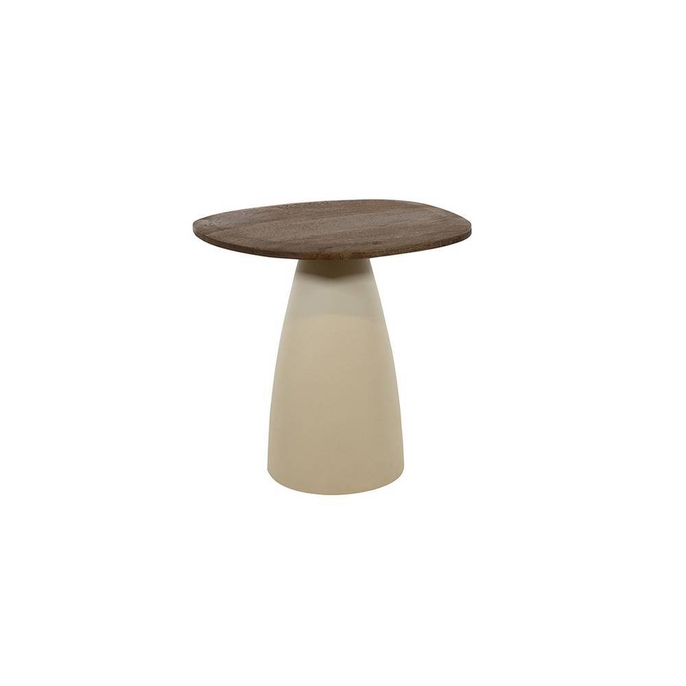 Design-Beistelltisch aus Mangoholz in Braun - Placonia