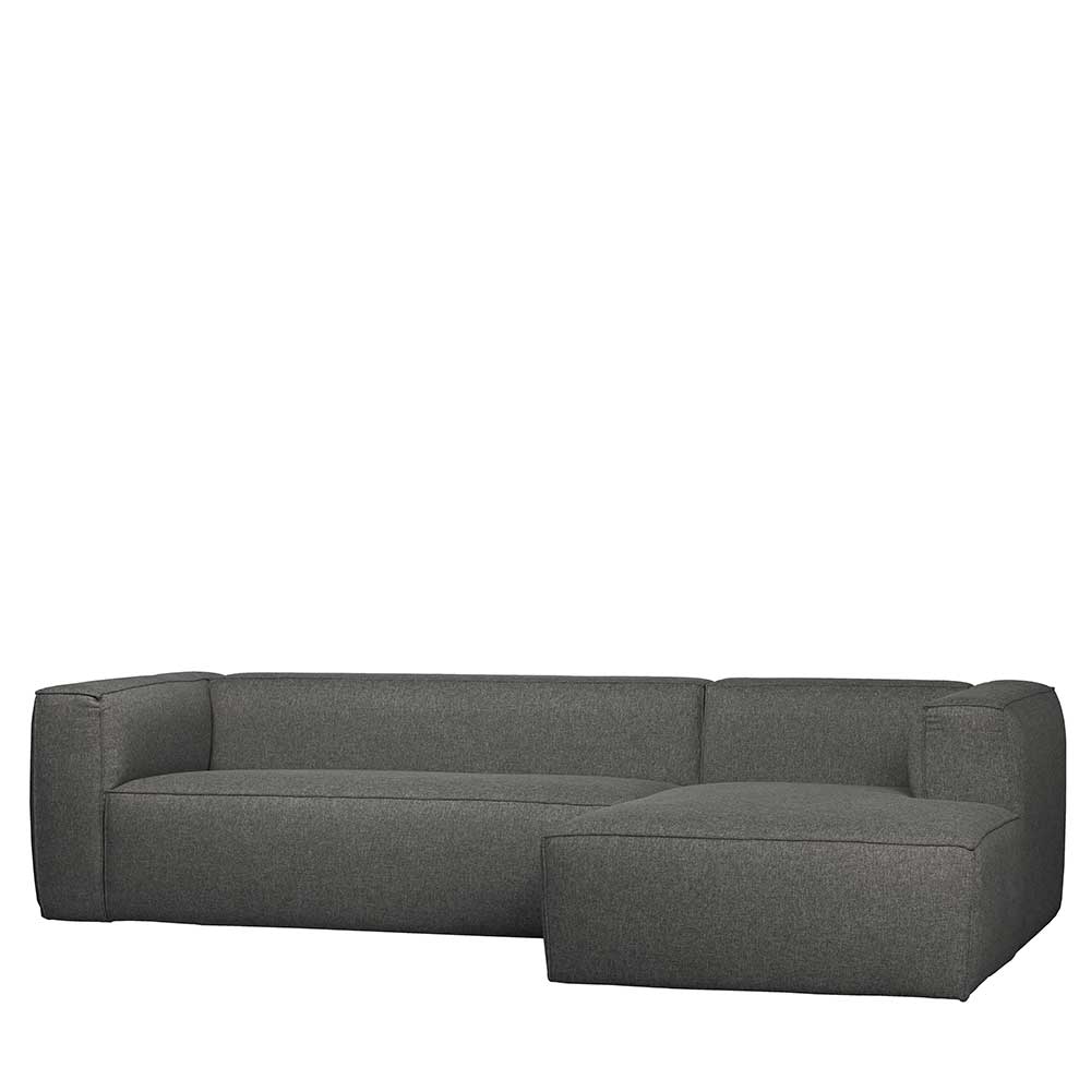 Modernes Ecksofa in Grau Webstoff - Washington