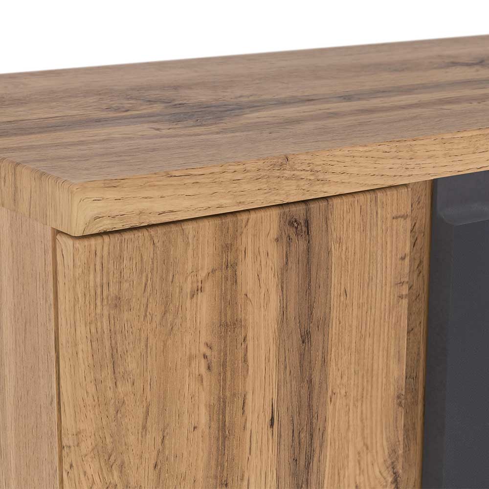 Badunterschrank in mattem Grau & Wildeiche - Jambi