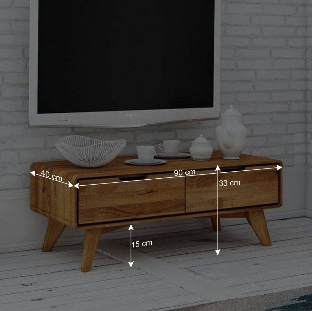 Kleines TV-Board aus Naturholz - Eavy