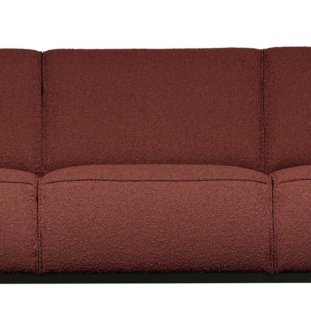 230cm breite Couch in Kastanienfarben Boucle - Geromes
