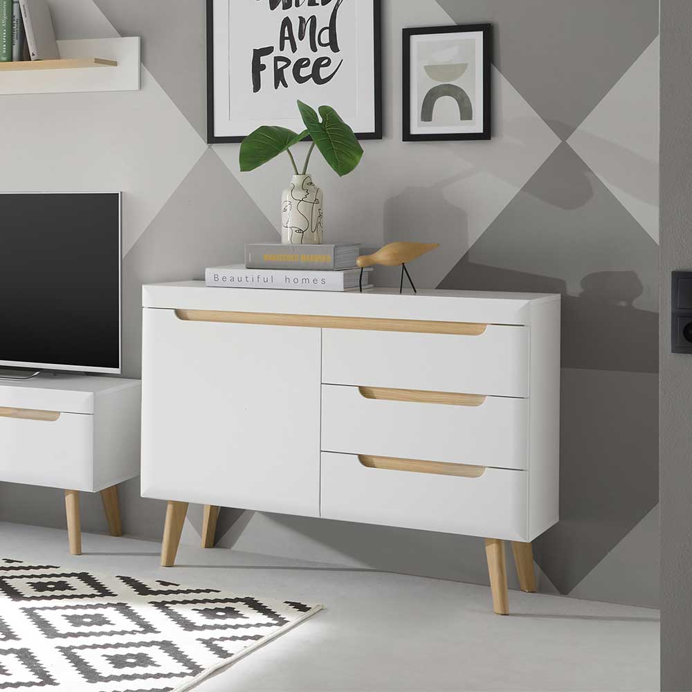 Skandi Kombi-Kommode 107 cm breit - Ginko