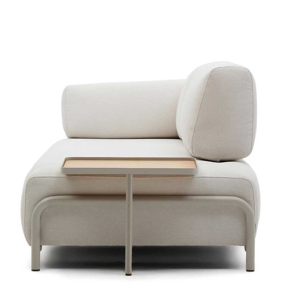 Dreisitzer Sofa aus Chenille in Beige - Turena