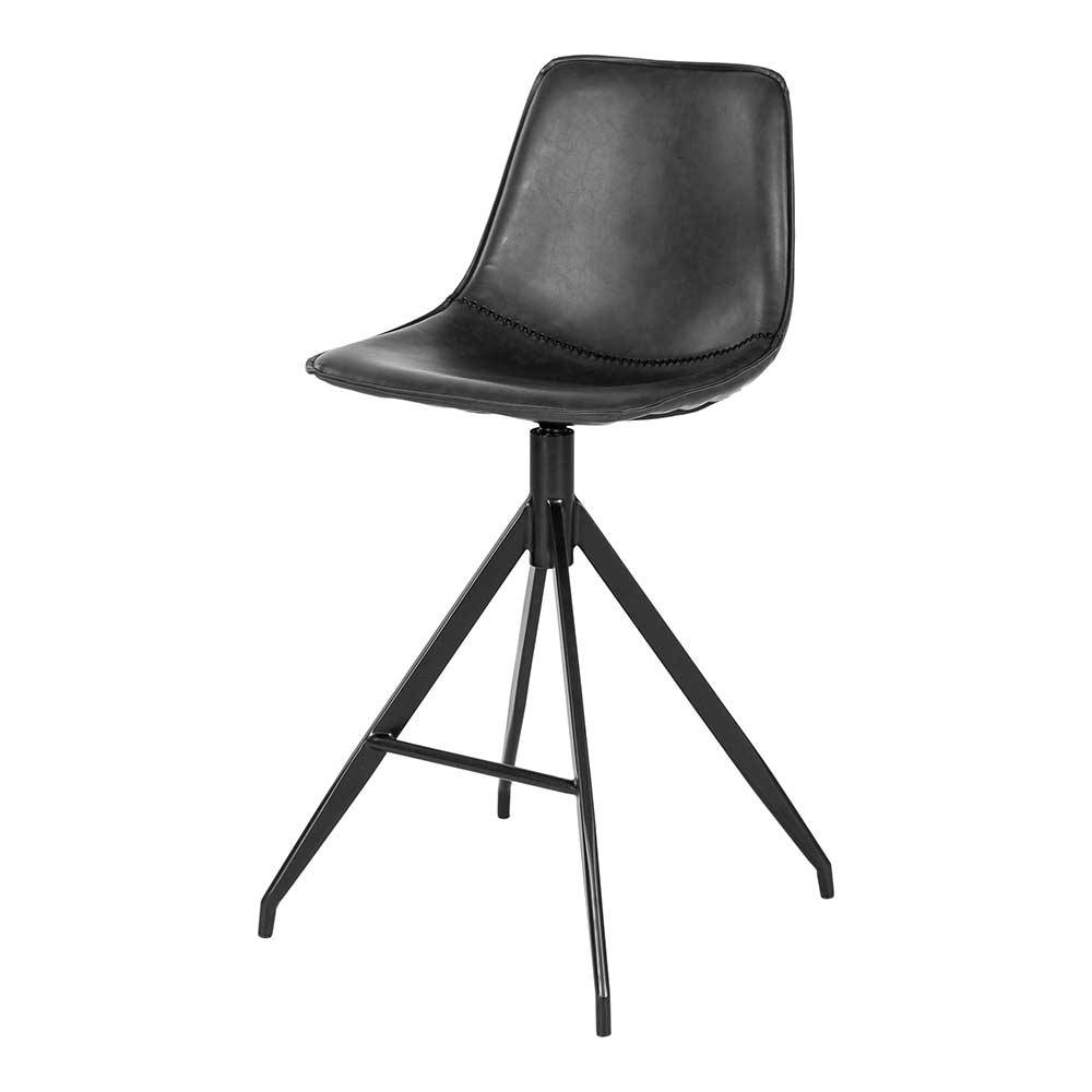 Retro Barstühle mit Schalensitz - Evillar (2er Set)