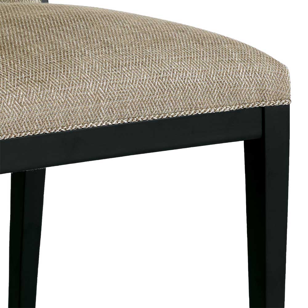 Esszimmerstuhl in Beige und Schwarz - Loytami