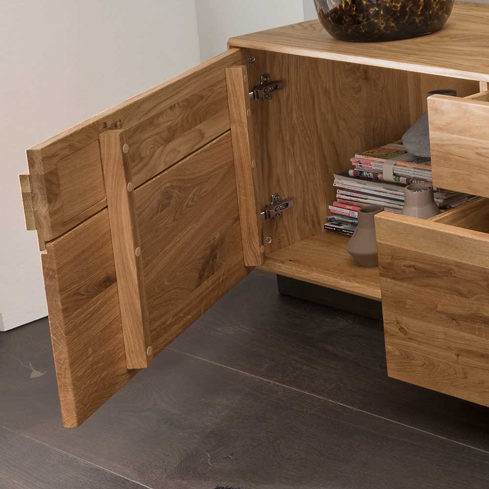 Modernes TV Board aus Eiche & Wildeiche - Xeddos