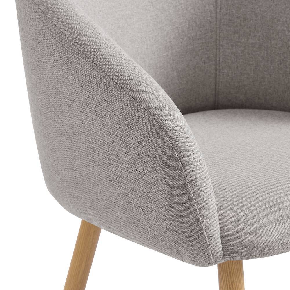 Esszimmer Armlehnenstühle in Taupe - Acsion (2er Set)
