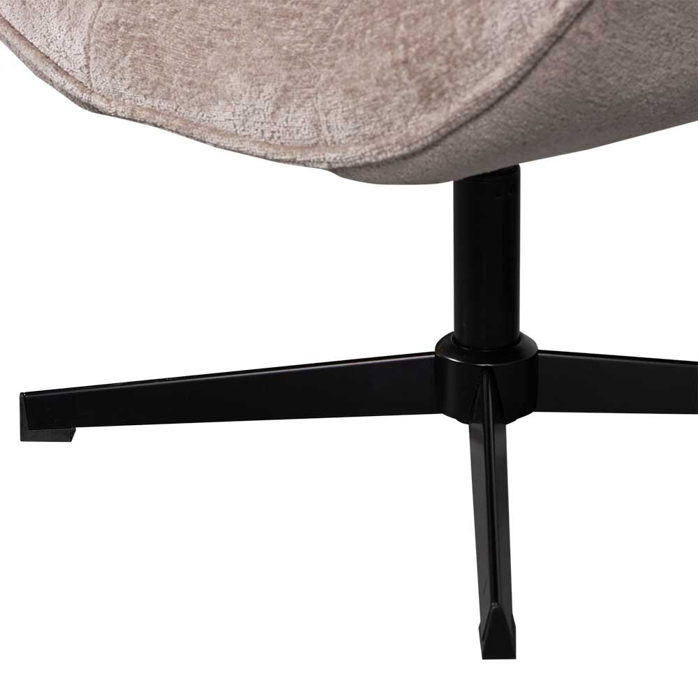 Chenille Polstersessel in Taupe - Konzit