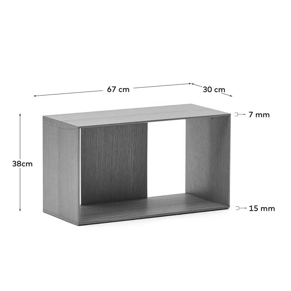 Regal Modul Kombi in Nussbaum - Ovarion (sechsteilig)