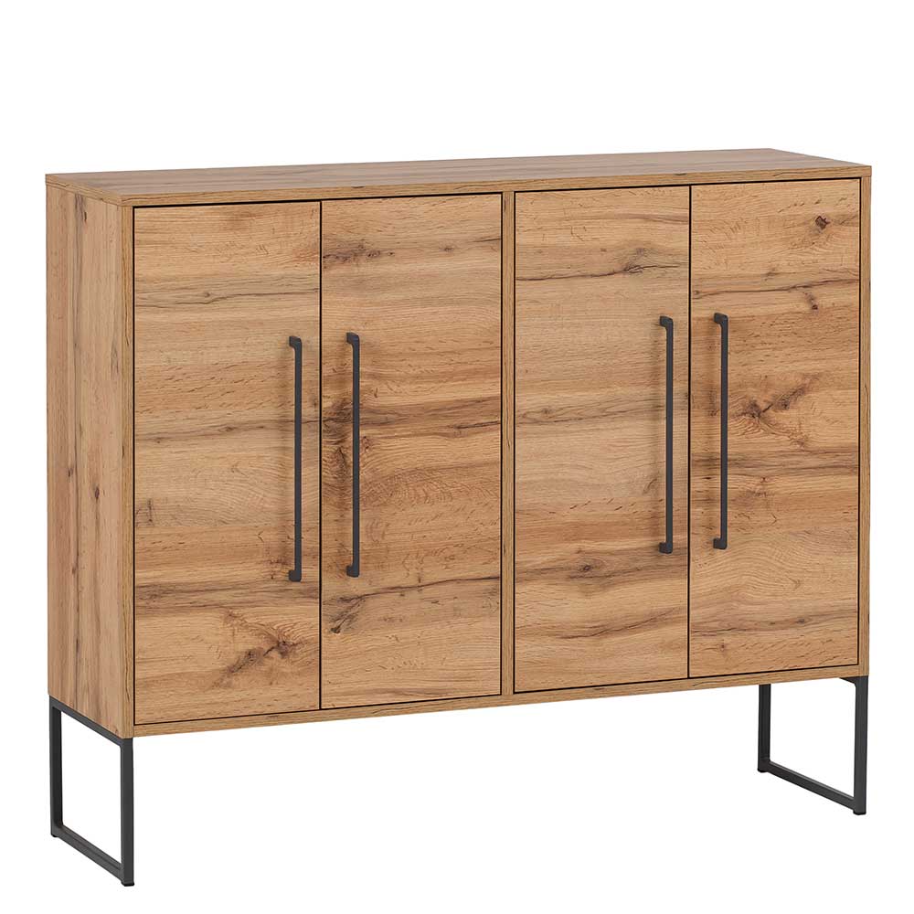 112x94x33 Wohnzimmer Kommode mit vier Türen - Swurta
