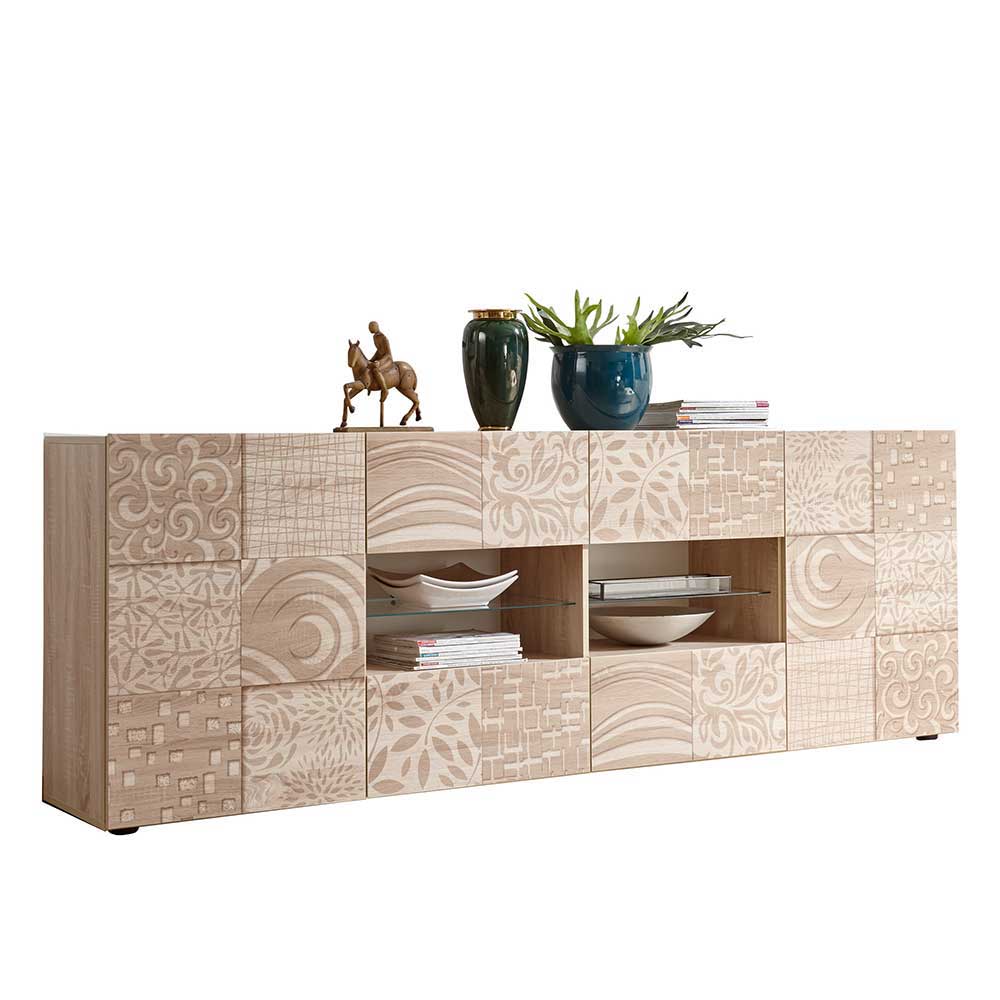 Großes Sideboard in Eiche Sonoma Dekor - Bielvas I