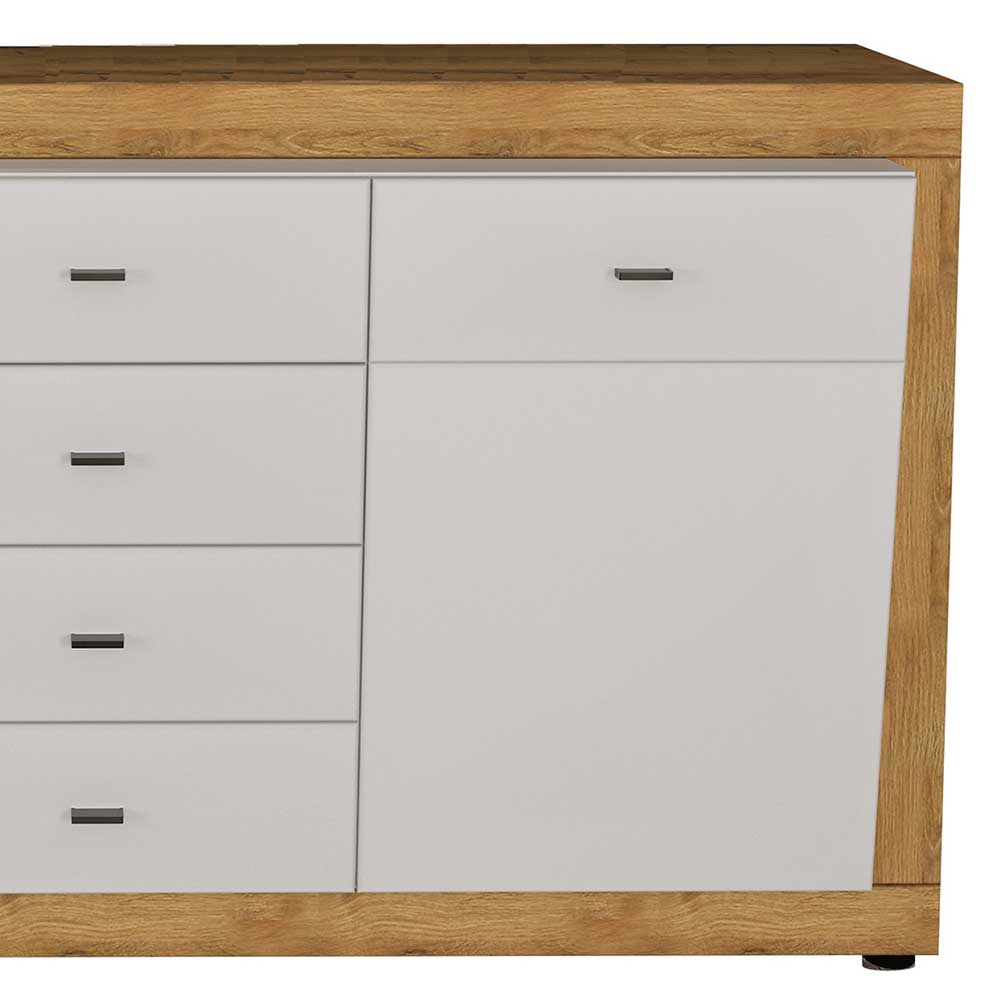 160x85x39 Sideboard in Weiß glänzend - Sofia