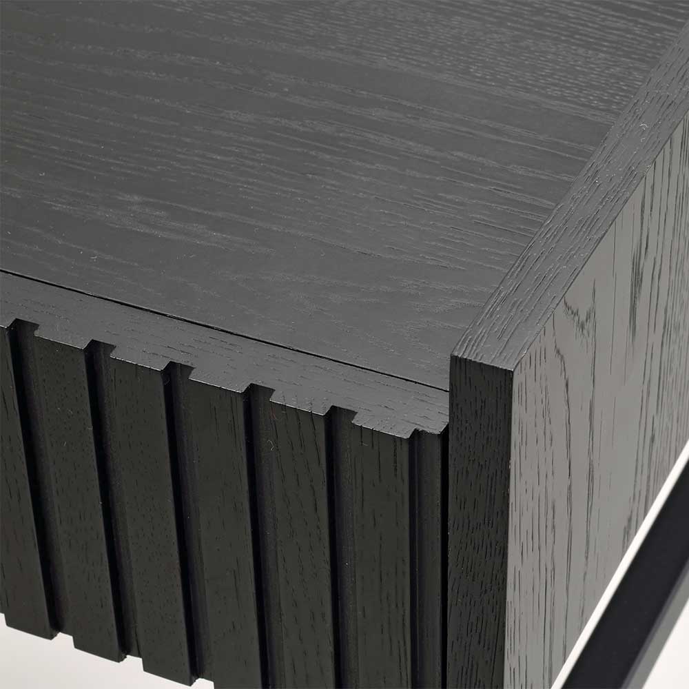 120x82x61 Eleganter Schreibtisch in Schwarz - Coronado