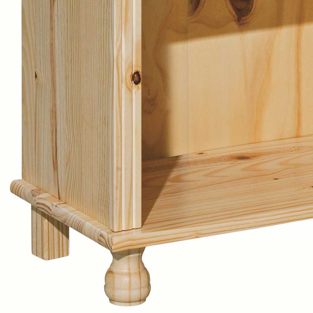 77x180x30 Landhaus Bücherregal mit Kugelfüßen - Kascanu