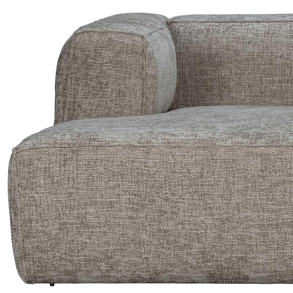 L-Sofa aus Stoff in Beigegrau - Babro