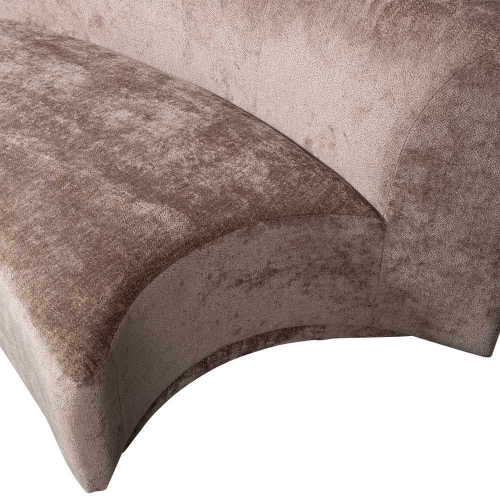 Zweisitzer Sofa in Taupe Chenille - Fridelia